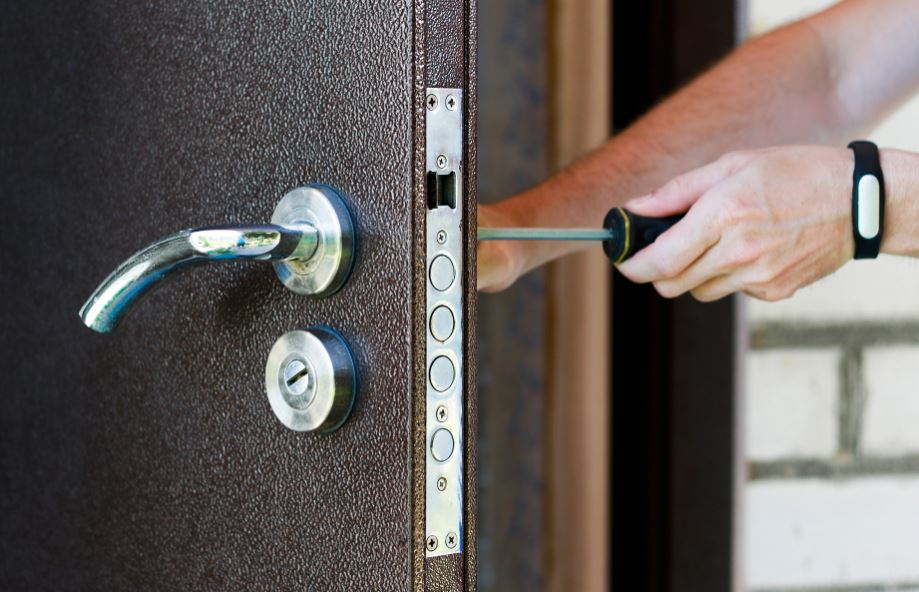 door lock installation provided by Liberty Locksmith
